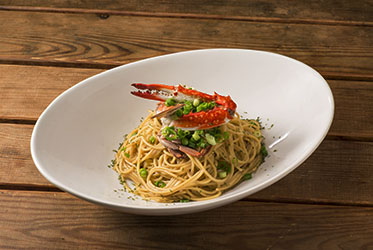 かに味噌のクリームパスタ